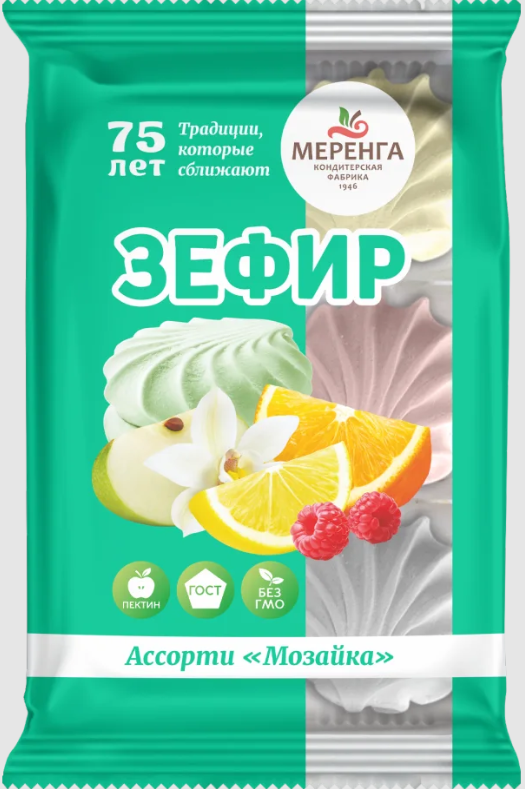 №1 Меренга Зефир Мозайка, 270г  в Гудермесе