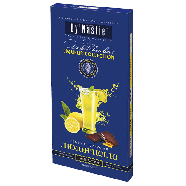 №3 Династия Шоколад "Лимончело", (блок 10шт по 100г)  в Гудермесе